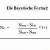Расчёт среднего балла по баварской формуле